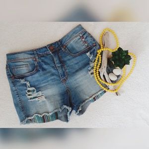 Denim Wild Pearl Shorts